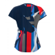 Футболка для девочек BIDI BADU New York 2024 JUNIOR CAPSLEEVE dark blue - red - blue
