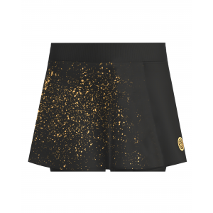 Юбка женская BIDI BADU Paris 2024 Printed WAVY SKORT BLACK GOLD