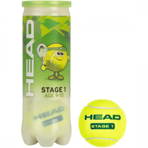 Мячи для тенниса детские Head T.I.P. Green (STAGE 1) (банка - 3 мяча)