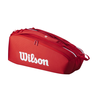 Чехол для теннисных ракеток WILSON SUPER TOUR RED 6PK 2025 (WR8036801001)