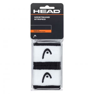 Напульсники узкие HEAD WRISTBAND STRIPED (black-white)