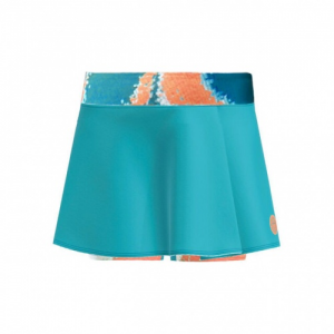 Юбка для девочек BIDI BADU Melburne 2025 Printed Wavy Jr. Skort petrol-orange