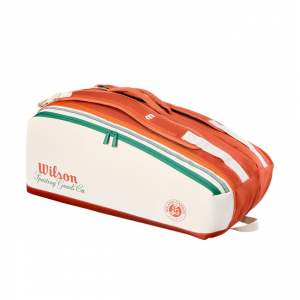 Чехол для теннисных ракеток WILSON ROLAND GARROS 2026 9 Pack Cream