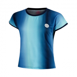 Футболка для девочек BIDI BADU SPECTRUM JUNIOR CAPSLEEVE DARK BLUE-BLUE-AQUA