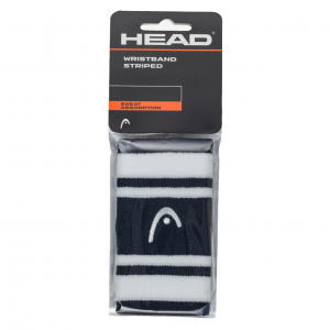 Напульсники широкие HEAD WRISTBAND STRIPED (navy-white)