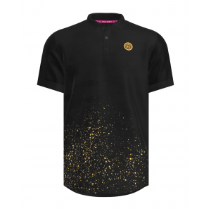 Футболка - поло мужская BIDI BADU Paris 2024 Polo (black-gold)